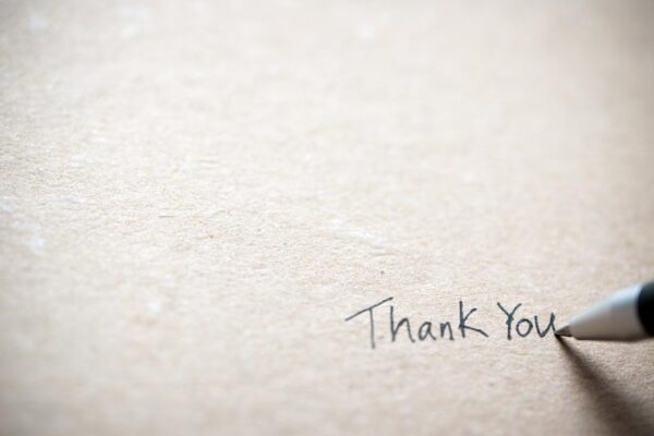 thank you note
